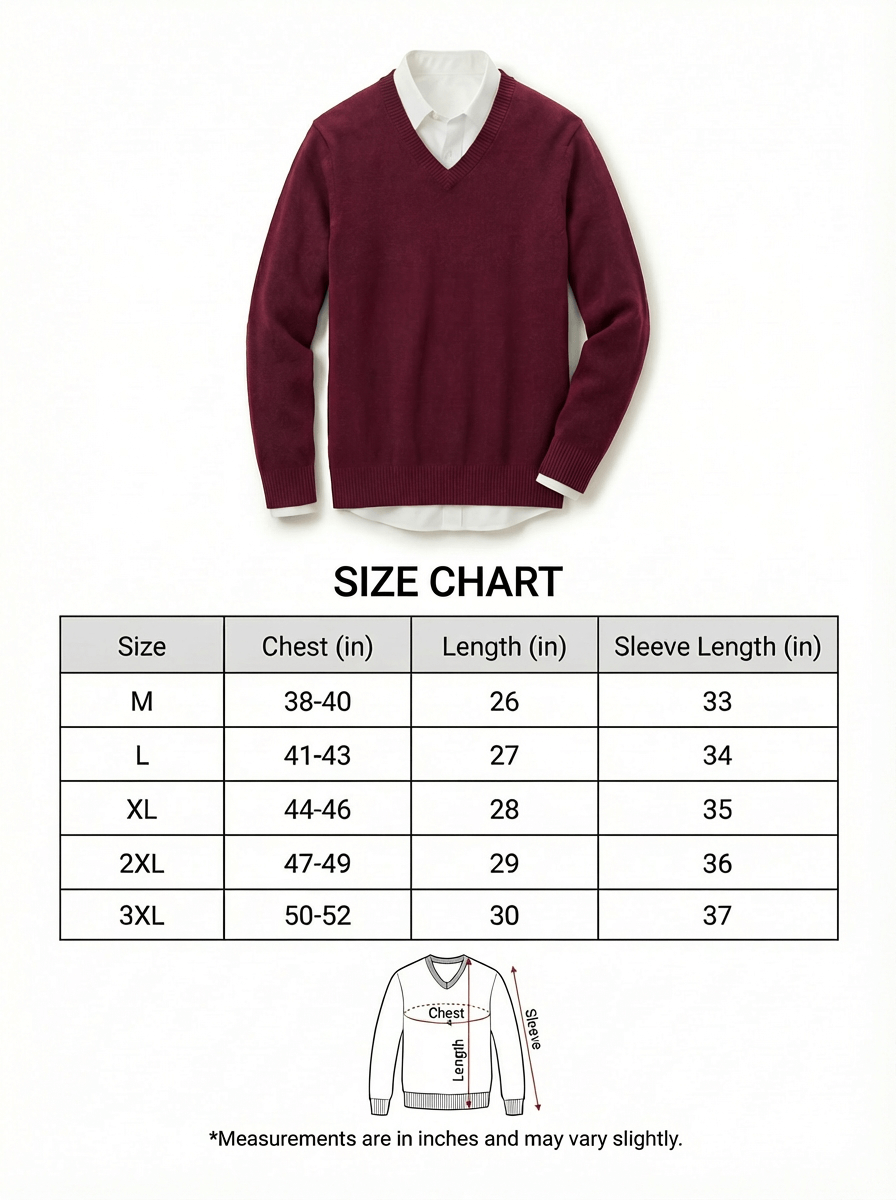 The Heavyweight 400g Pure Wool V-Neck Sweater - Deep Burgundy